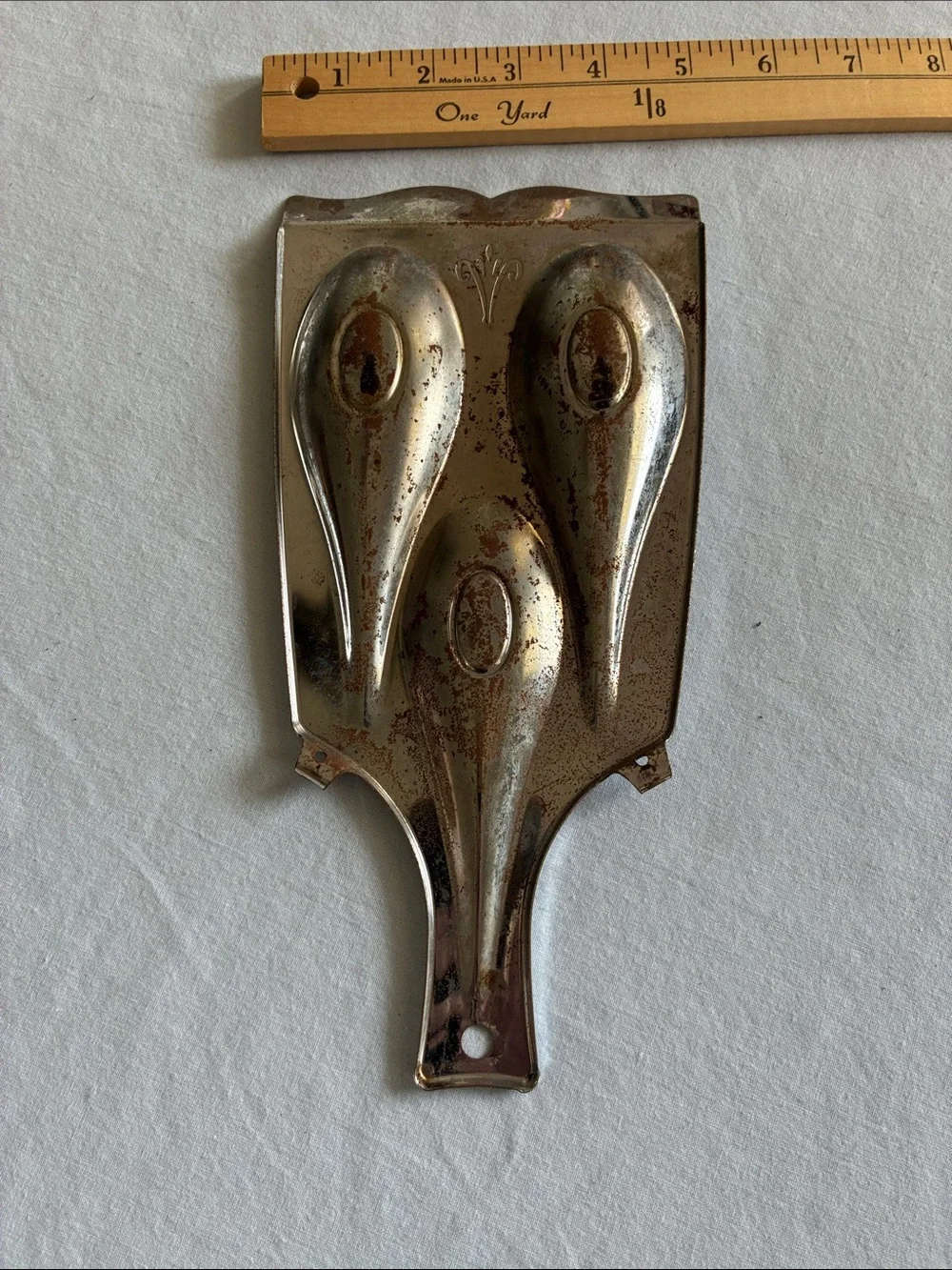 Source Unknown Vintage Silver Spoon Rest Holder
